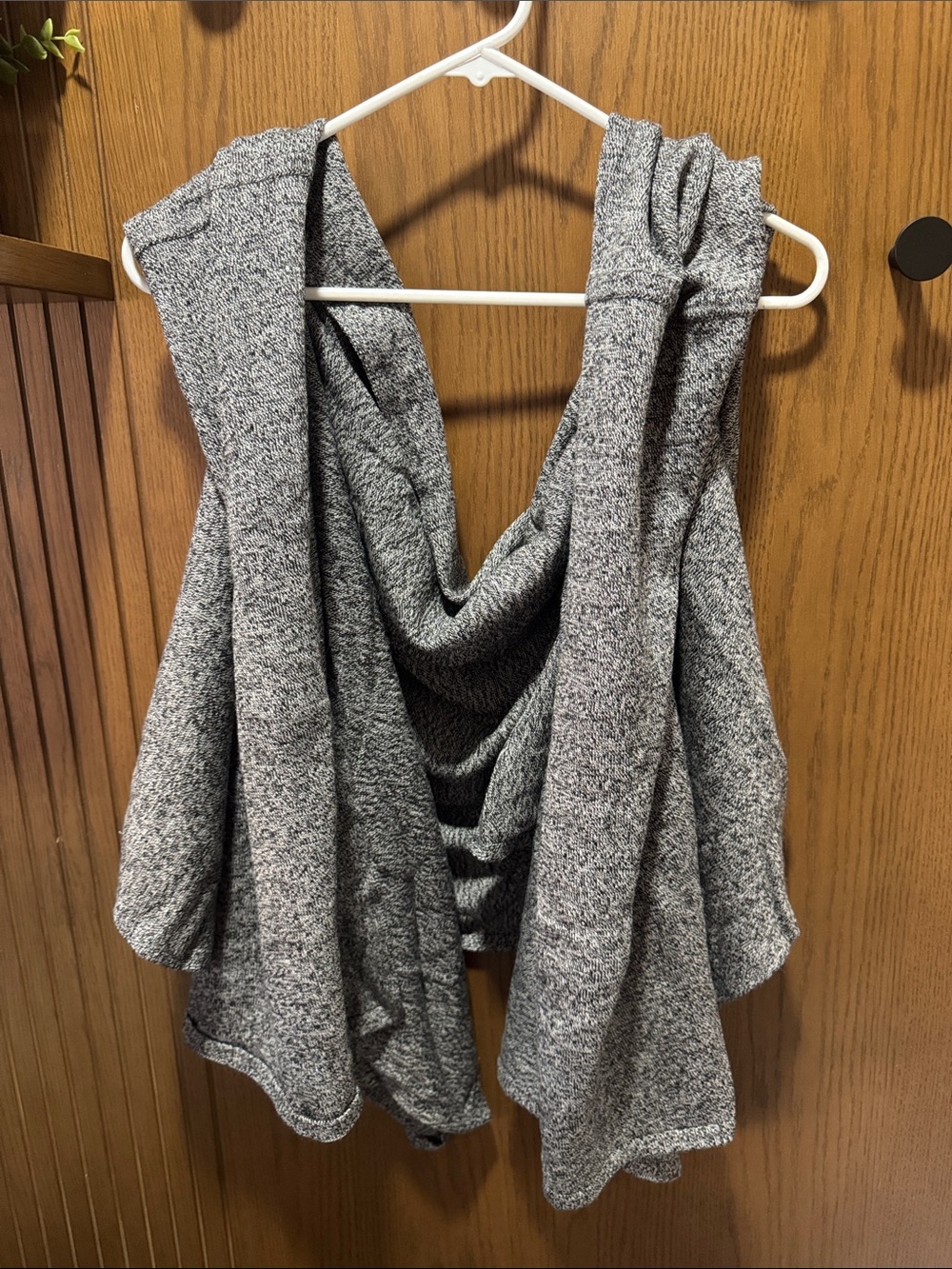 lululemon athletica Gray Draped Open Front Jacket